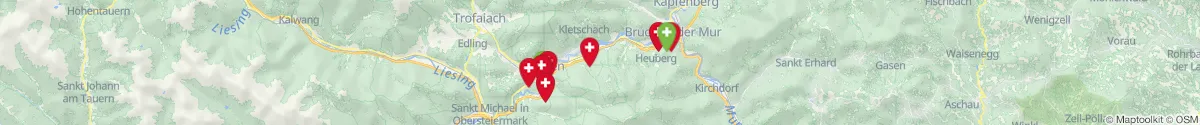 Map view for Pharmacies emergency services nearby Niklasdorf (Leoben, Steiermark)